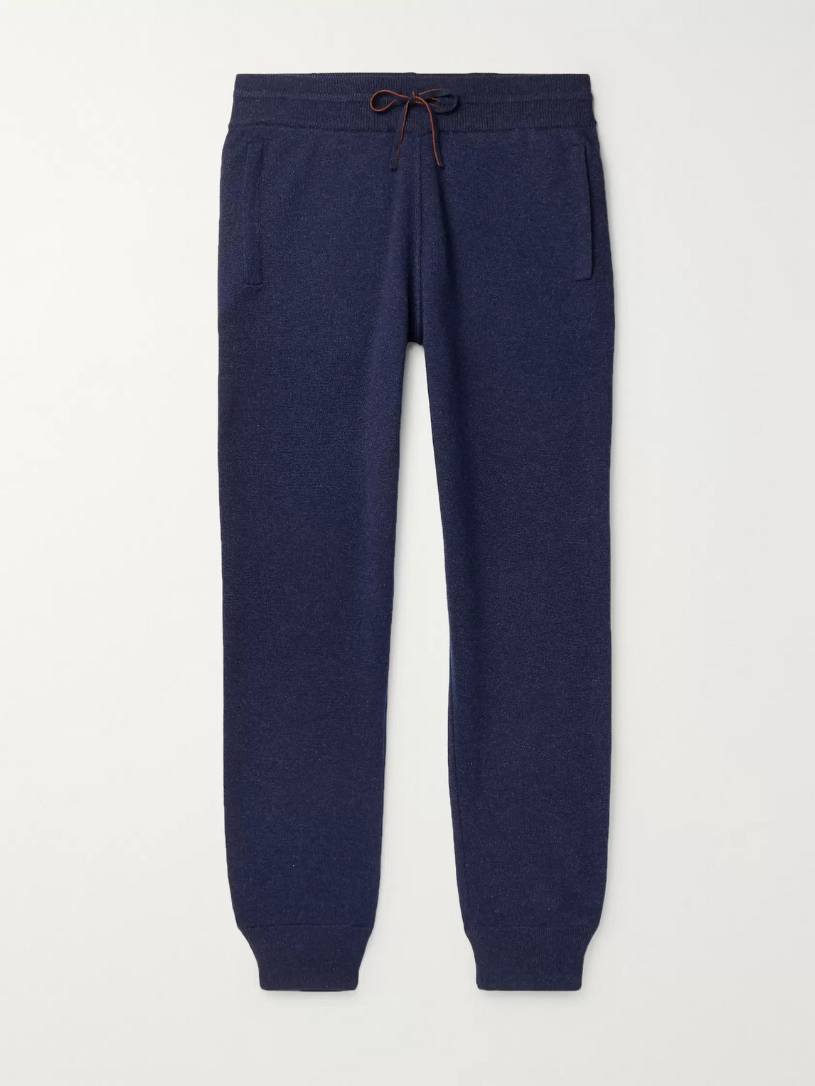 Loro Piana Slim-fit Tapered Cashmere Sweatpants In Blue