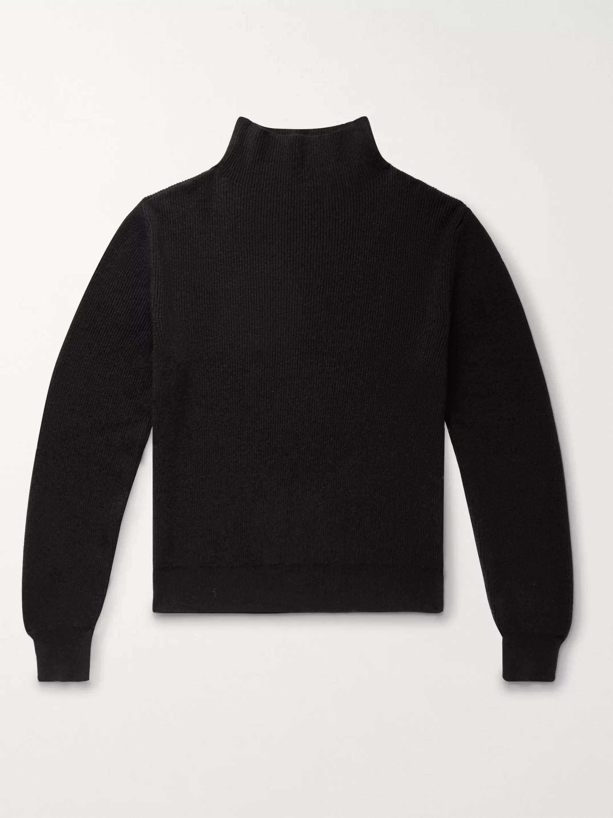 Black Rafael Virgin Wool-Blend Twill Coat | THE ROW | MR PORTER