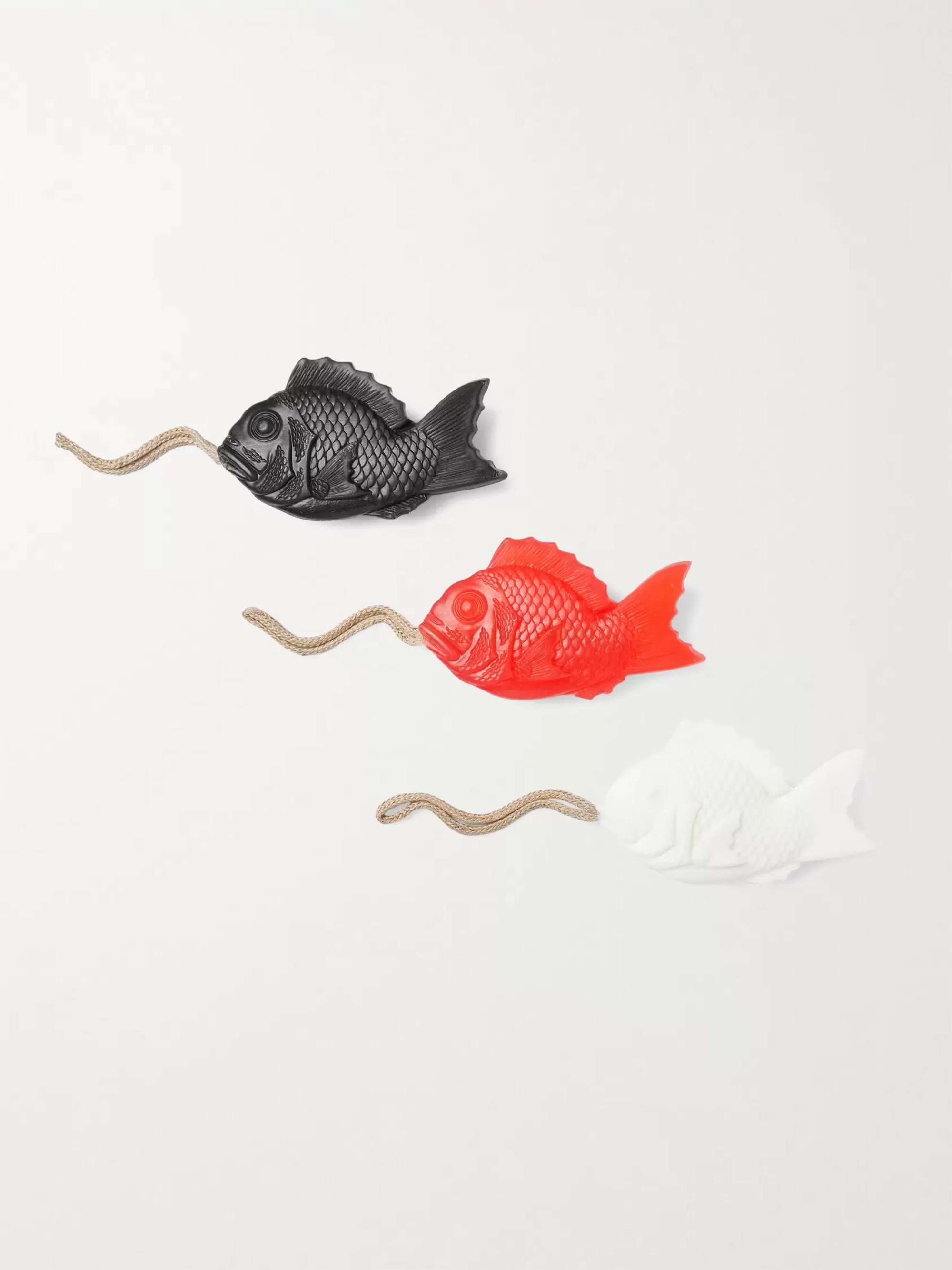 JAPAN BEST Three-Pack Fish-Shaped Scented Soap, 345g