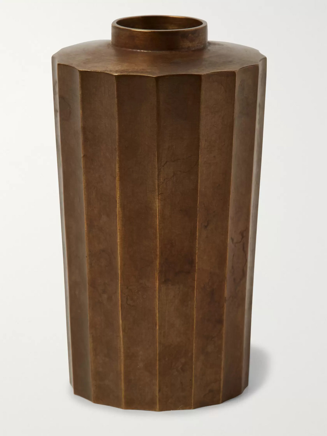 Roman & Williams Guild Nousaku Burnished-brass Vase In Gold