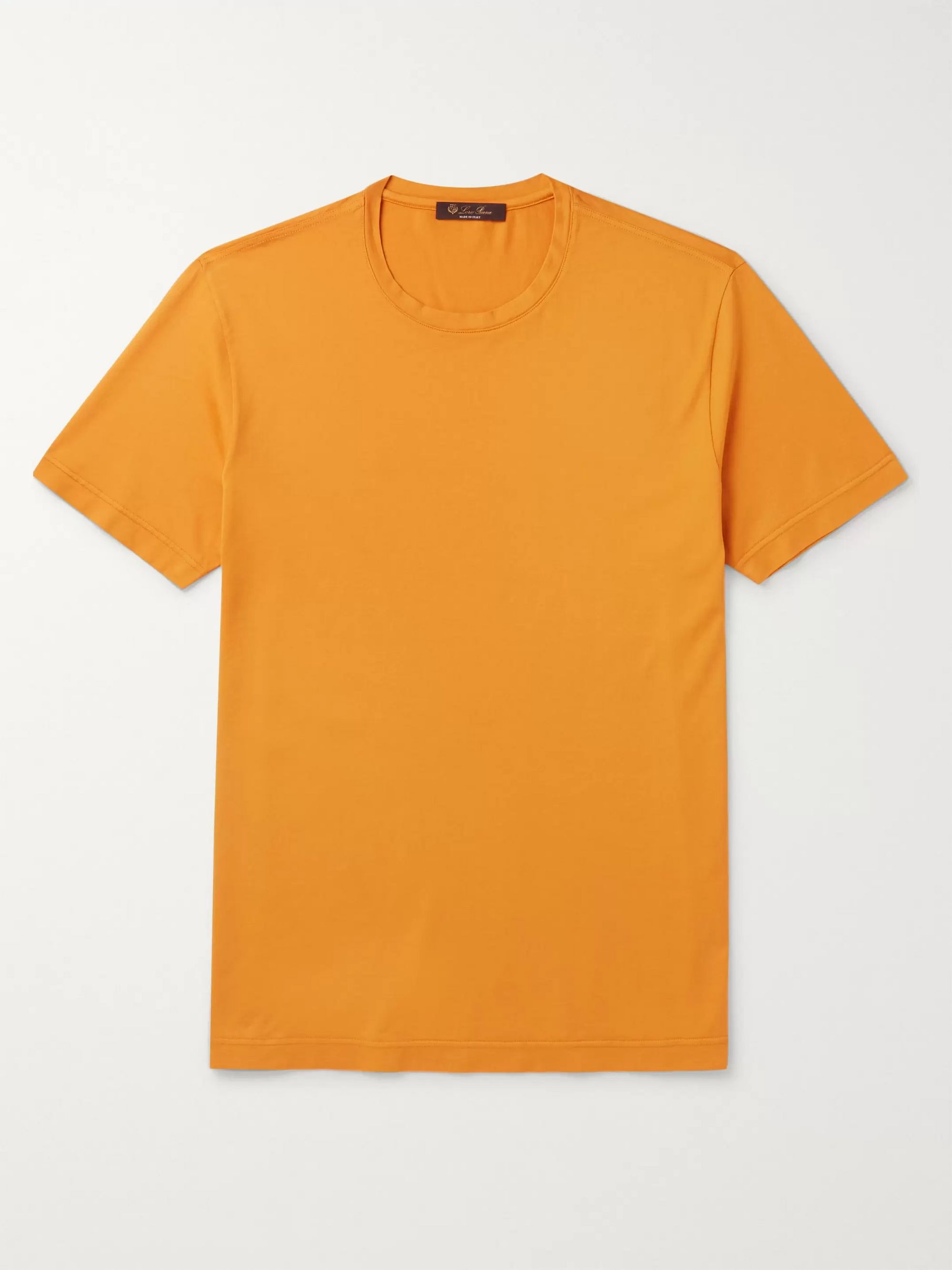 Saffron Cotton-Jersey T-Shirt | Loro Piana | MR PORTER