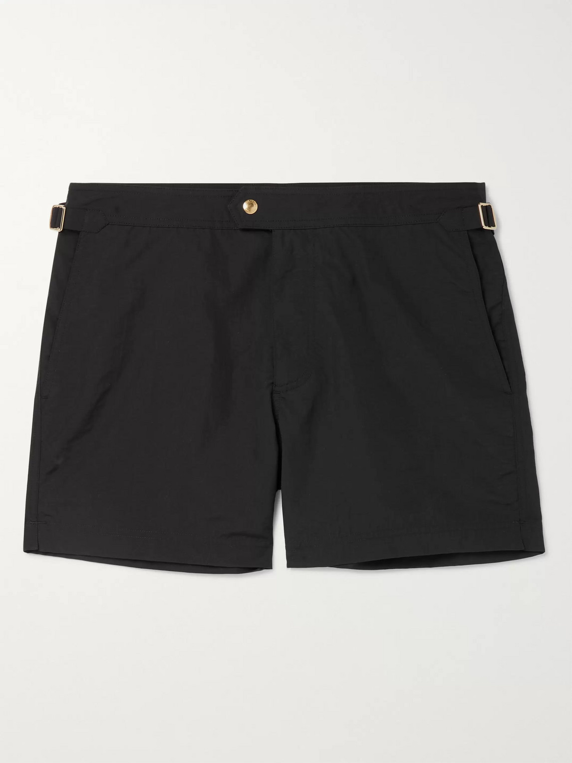 Tom Ford Slim-fit Short-length Swim Shorts In Black