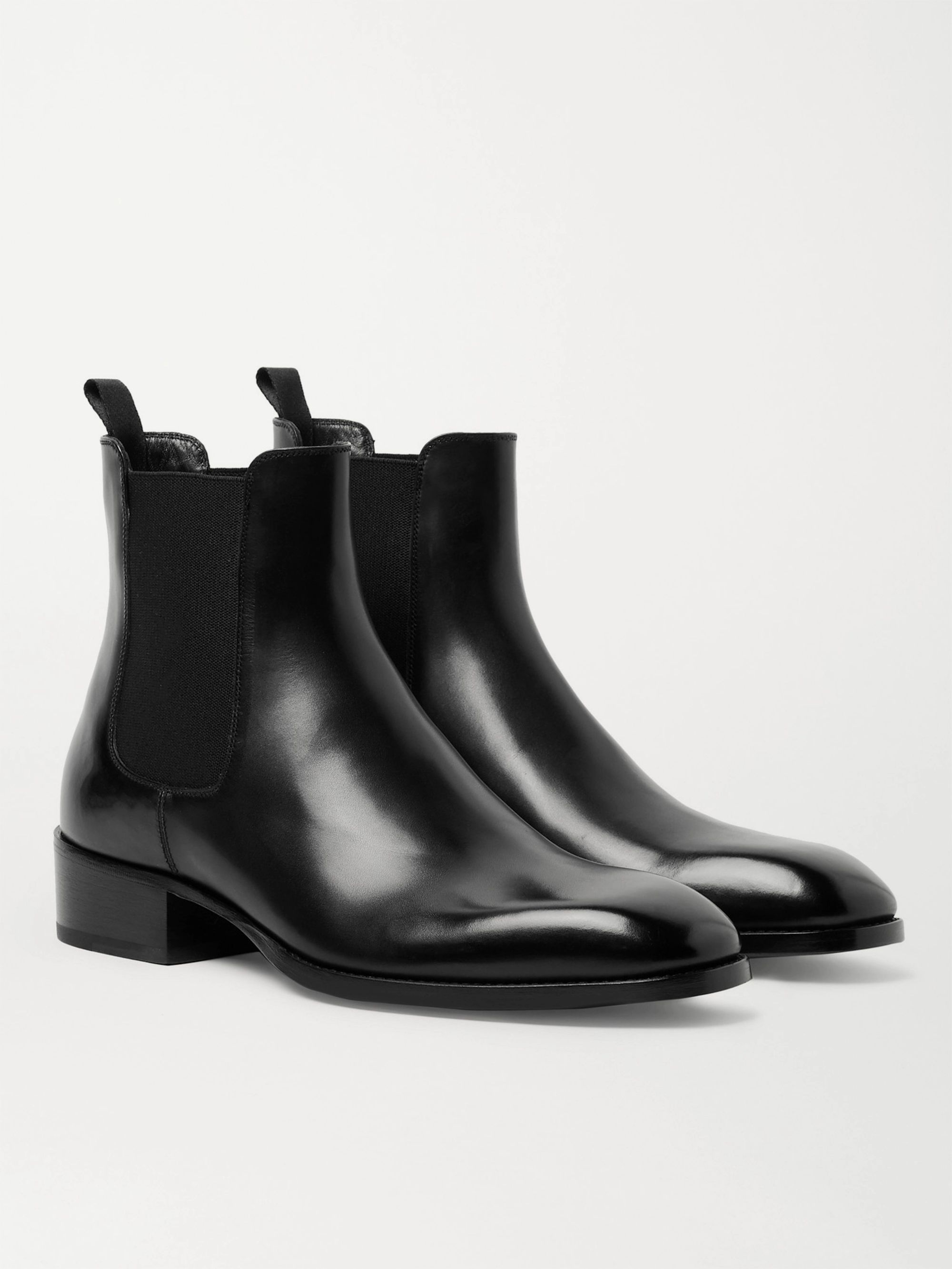 tom ford python chelsea boots