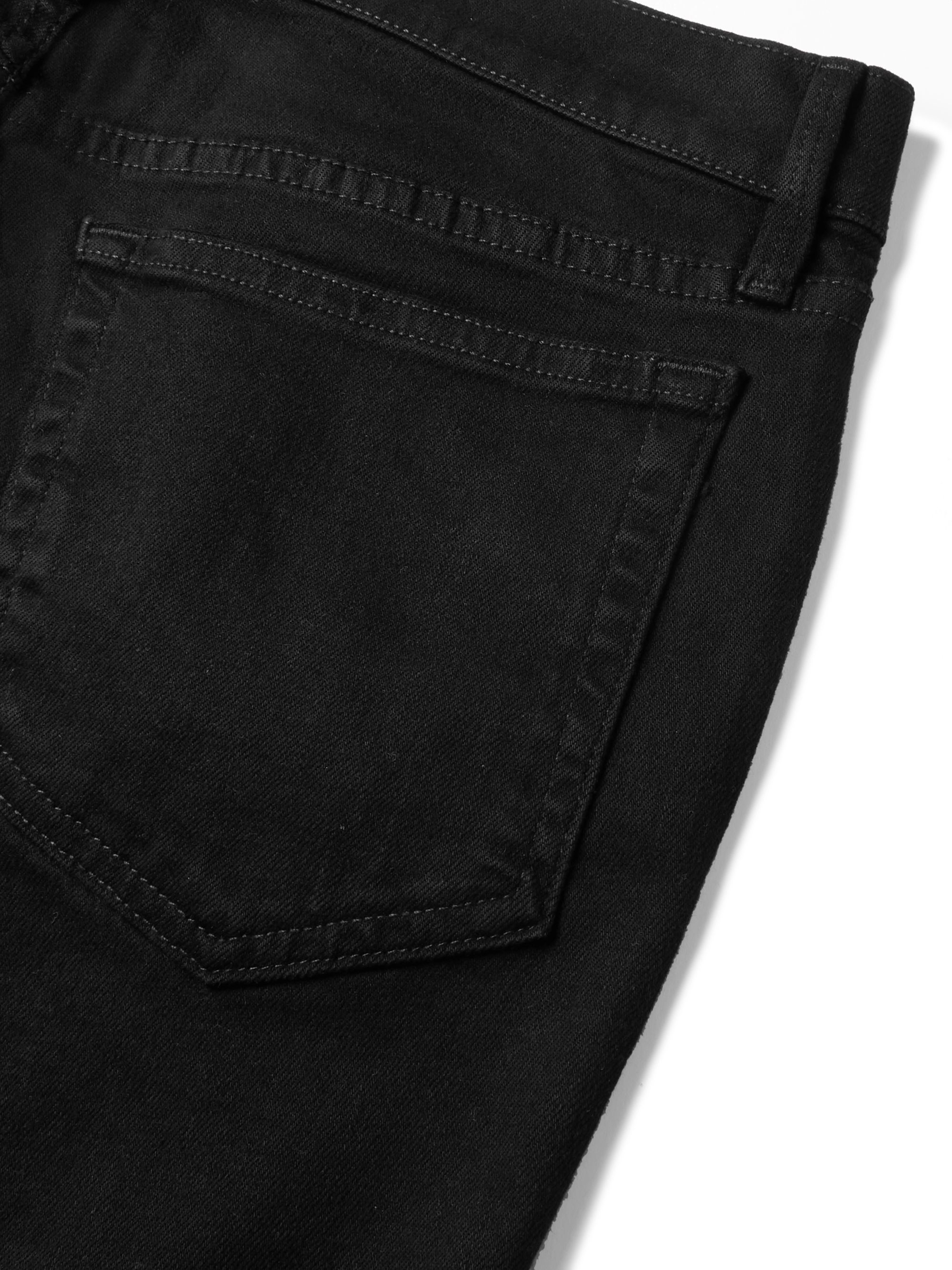 Black L'Homme Skinny-Fit Stretch-Denim Jeans | FRAME | MR PORTER