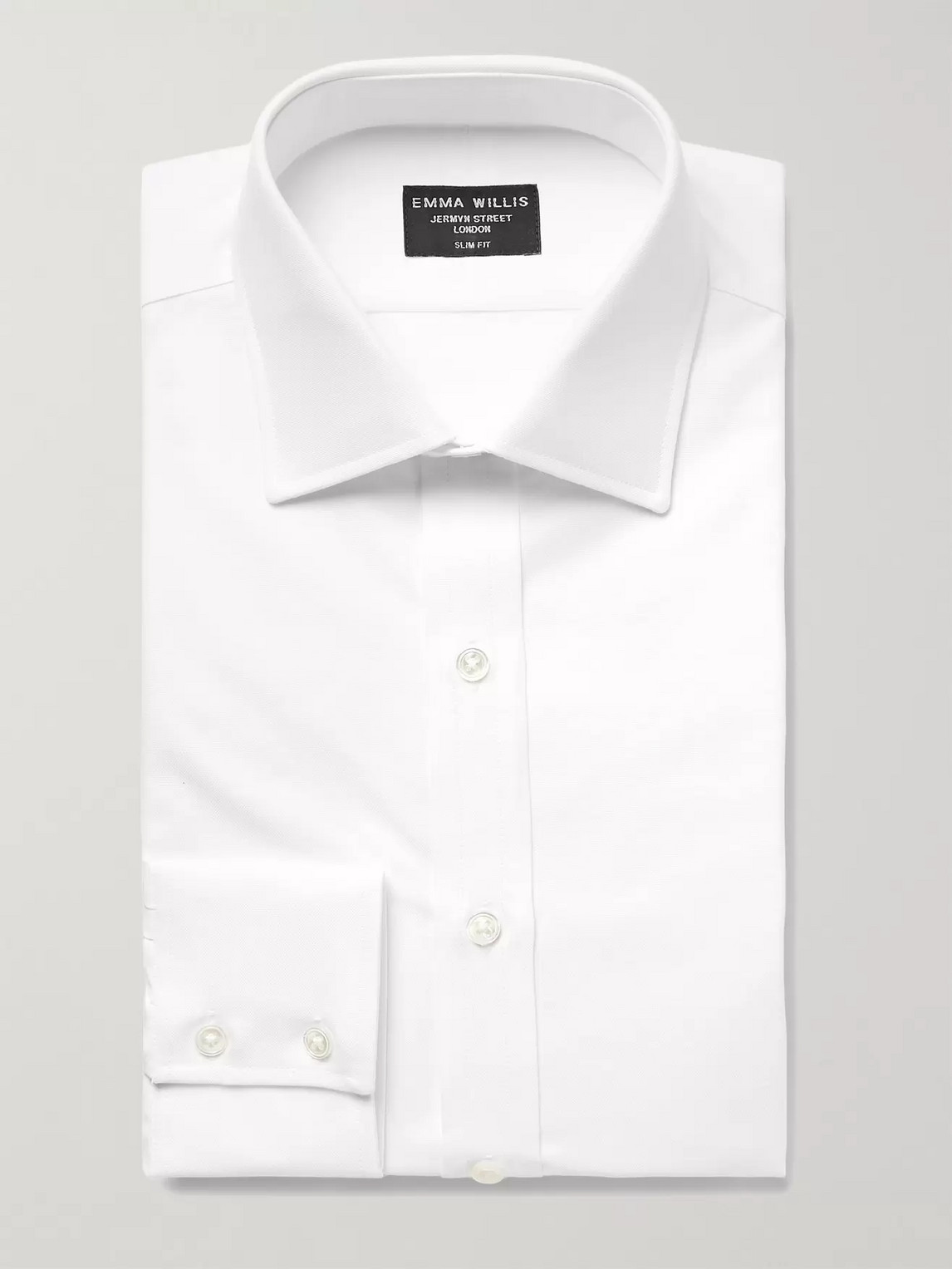 Emma Willis White Slim-fit Cotton Oxford Shirt