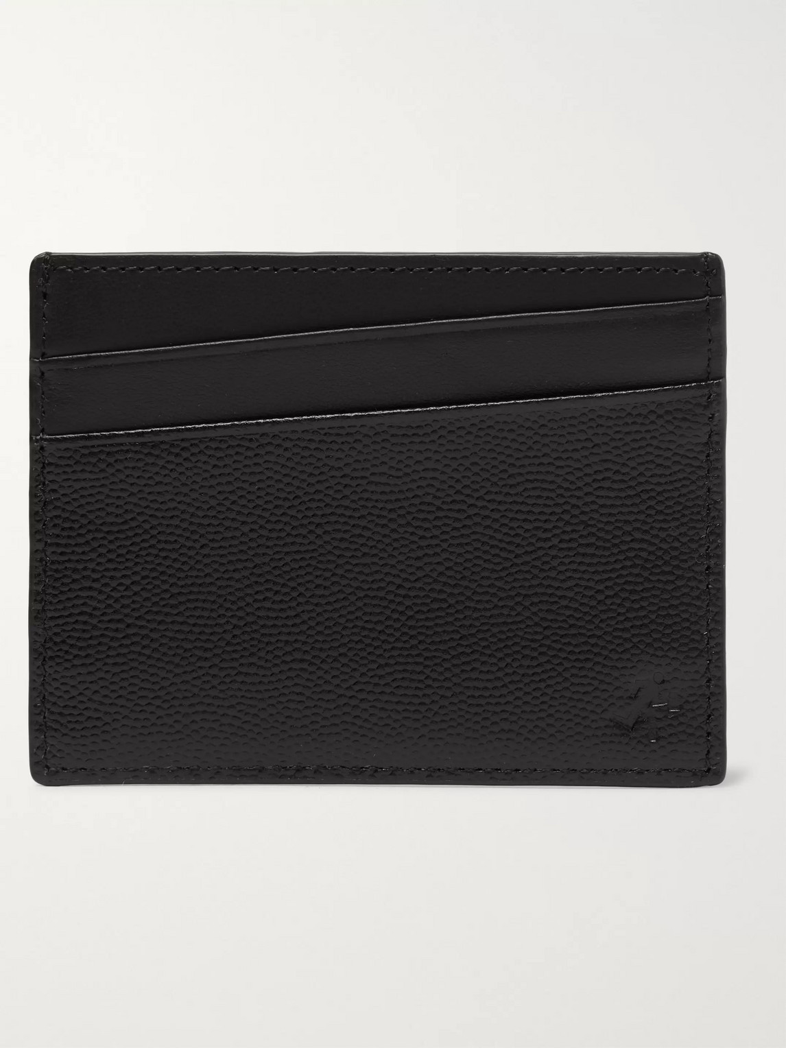 Want Les Essentiels De La Vie Branson Pebble-grain Leather Cardholder In Black