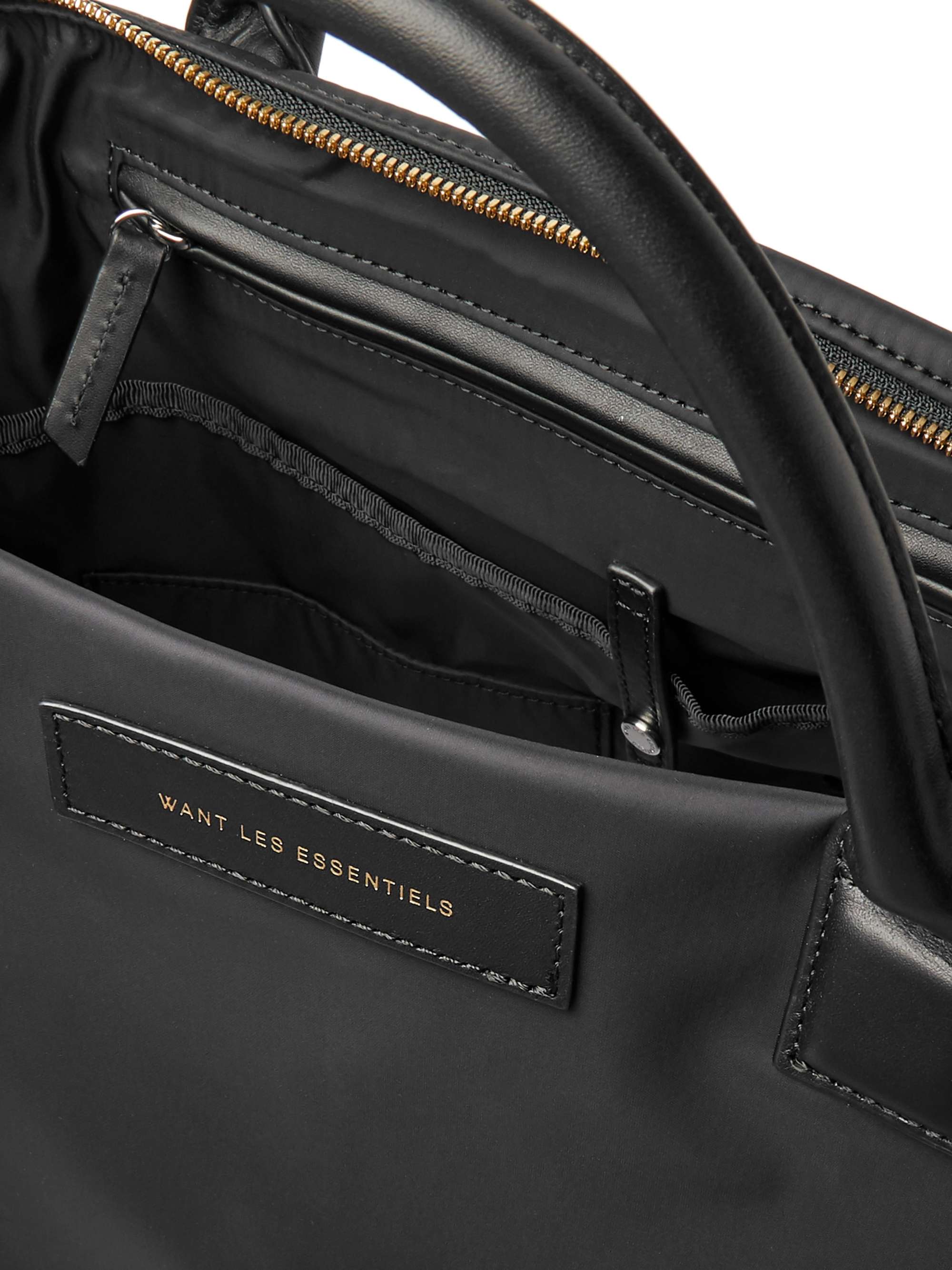 WANT LES ESSENTIELS O'Hare Leather-Trimmed Nylon Tote Bag