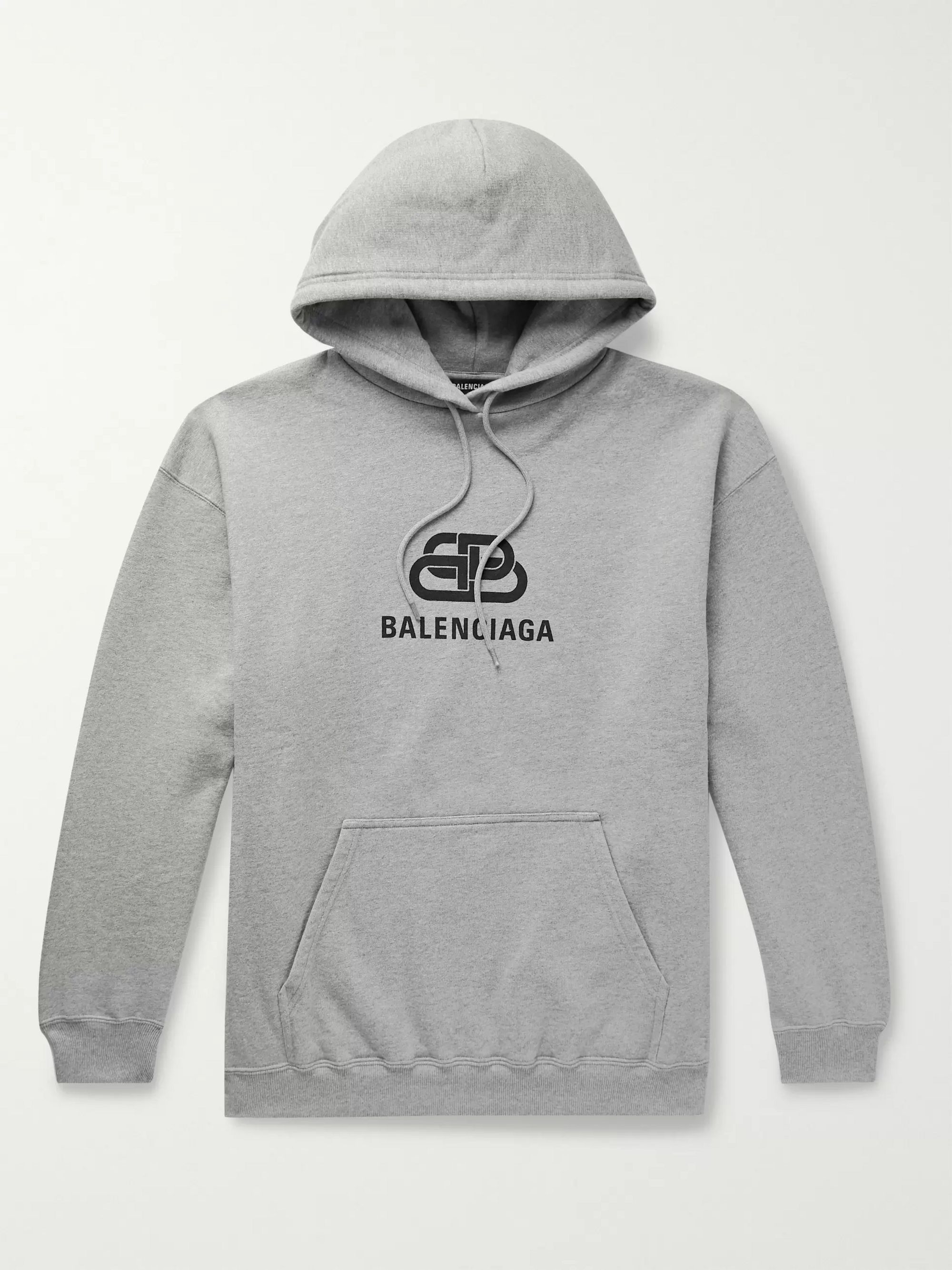 Balenciaga Grey Logo Hoodie Online Hotsell, UP TO 58% OFF | www 