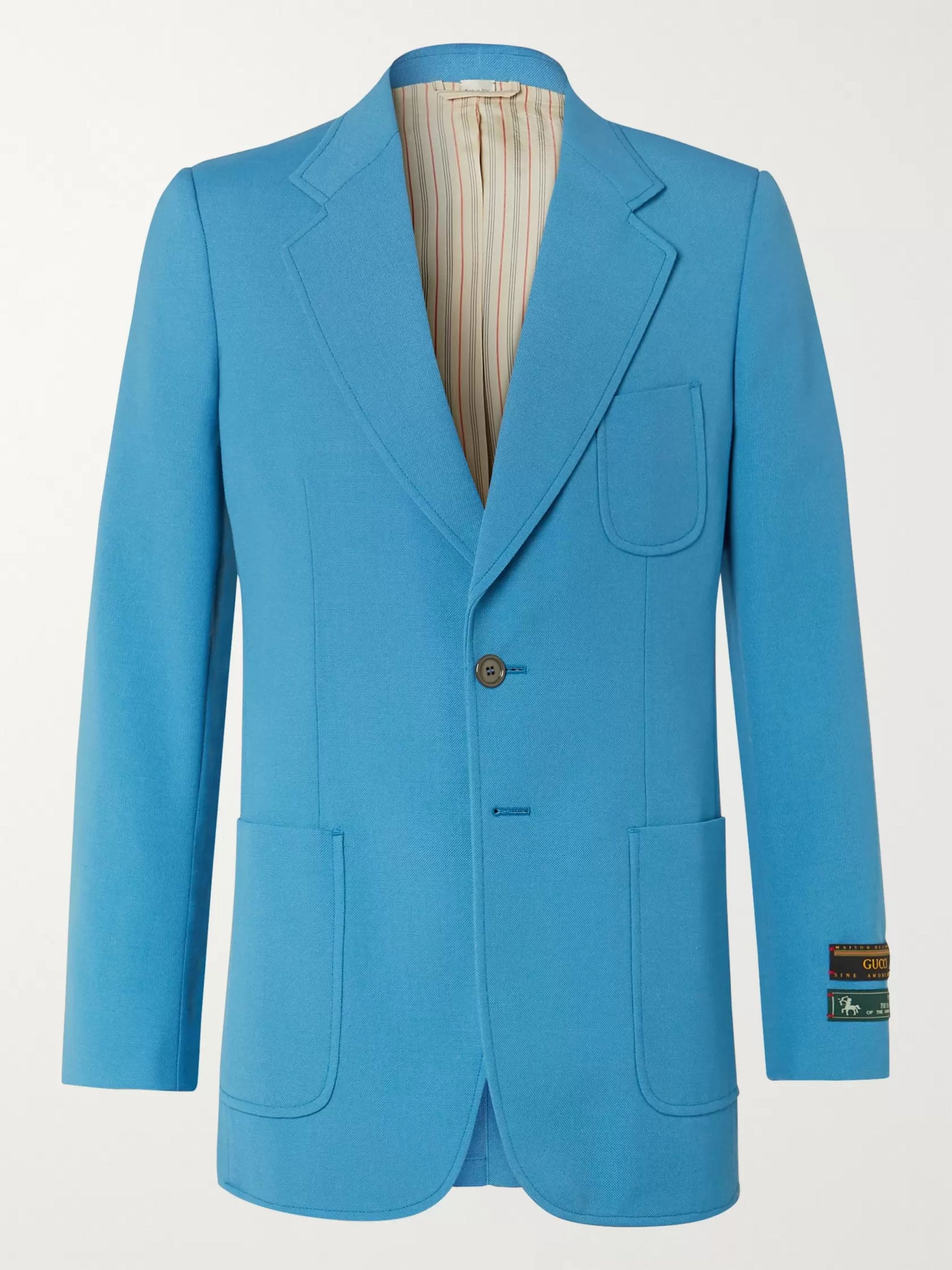 blue gucci blazer