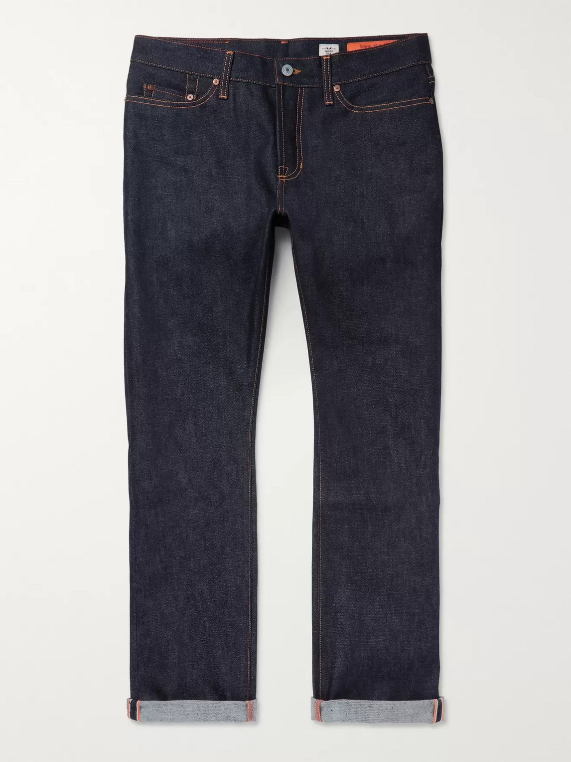 Jean Shop Bowie Slim-fit Raw Selvedge Denim Jeans In Blue