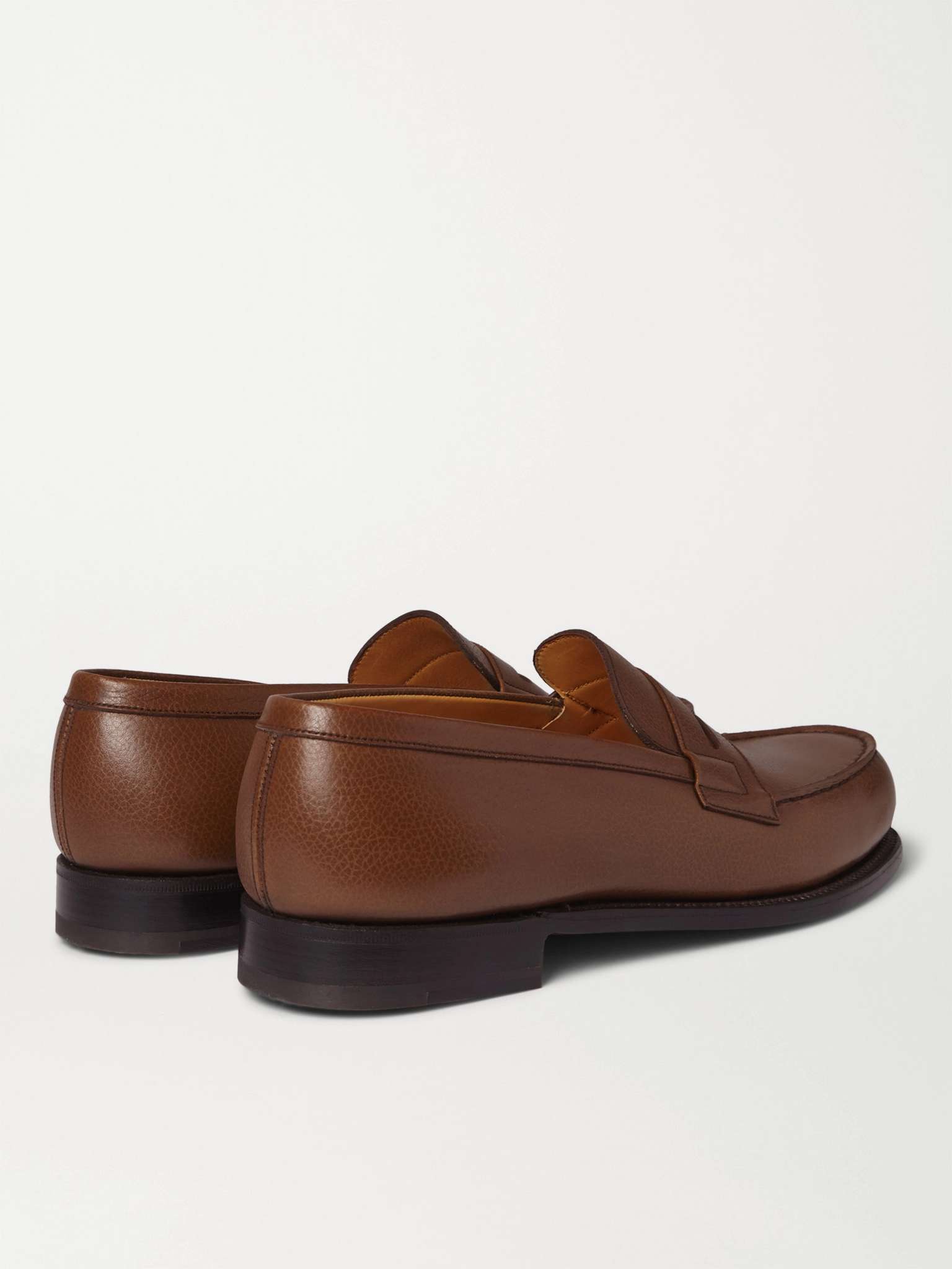 Brown 180 Moccasin Grained-Leather Loafers | J.M. WESTON | MR PORTER