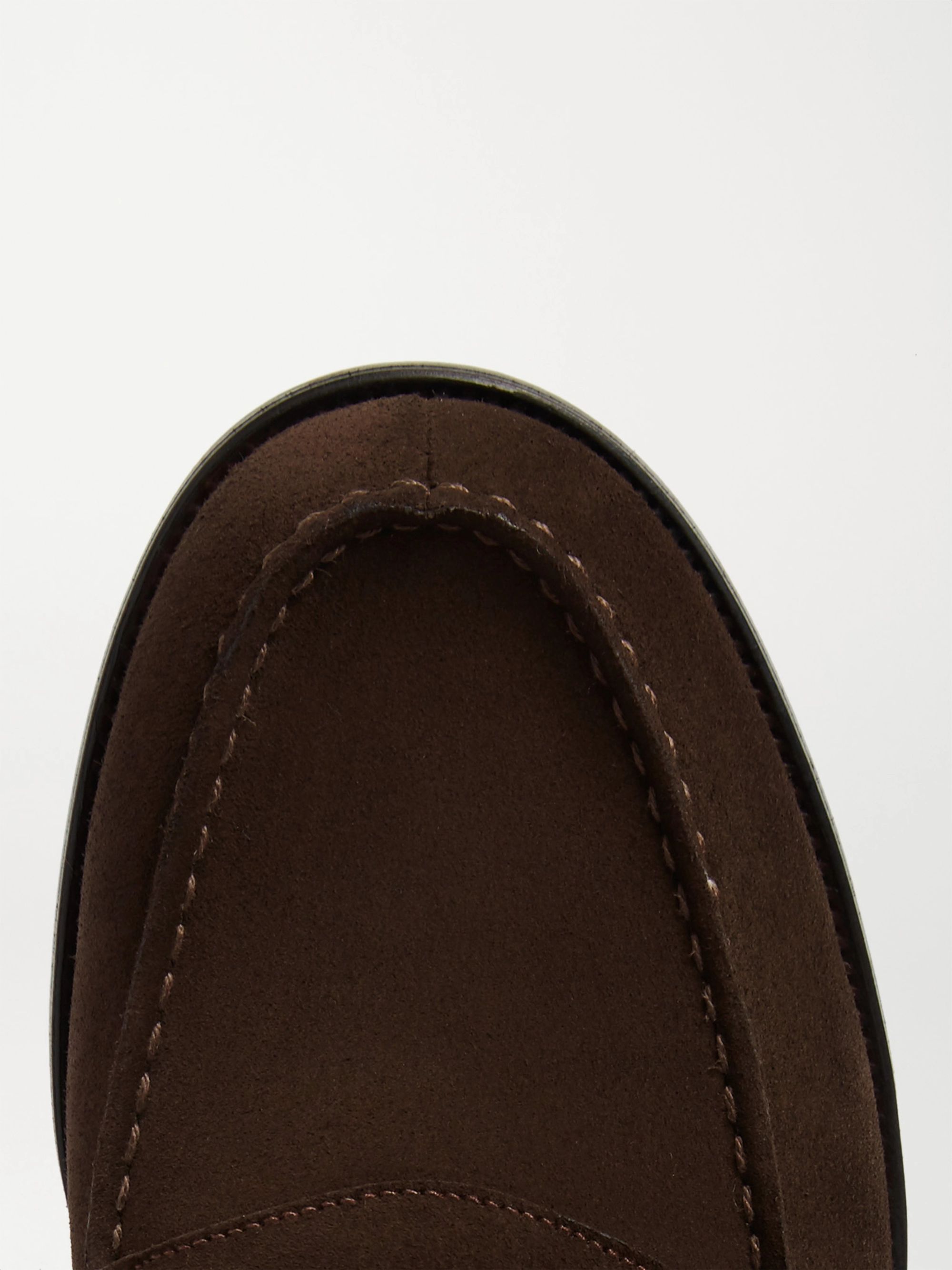 Dark brown 180 Moccasin Suede Loafers | J.M. Weston | MR PORTER