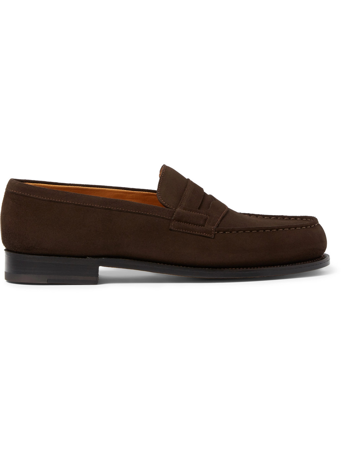 J.M. Weston 180 Moccasin Suede Loafers