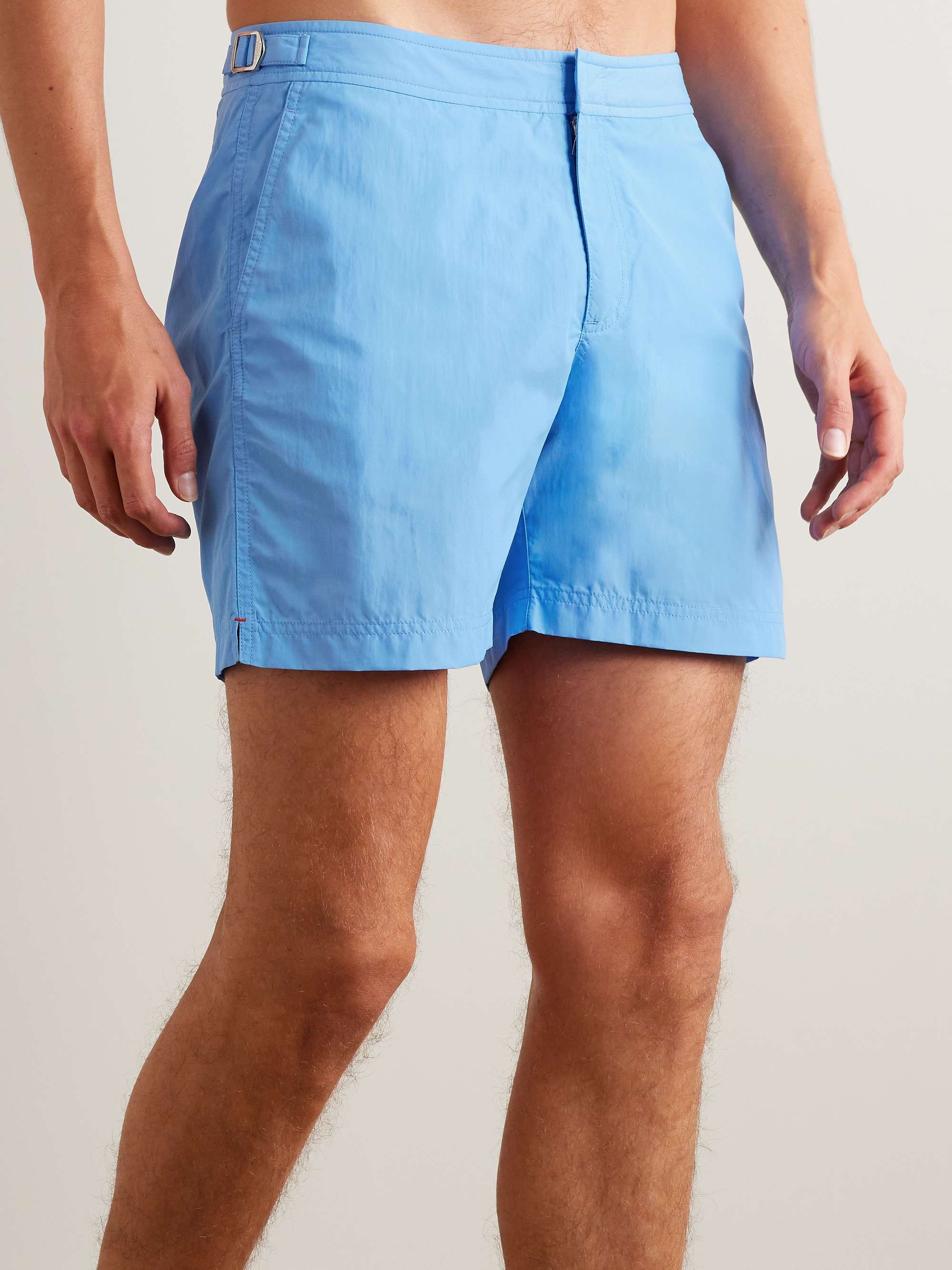 Orlebar Brown Synthetic Bulldog Ocean Drive Mid-length Swim Shorts in Blue for Men Mens Clothing Beachwear Boardshorts and swim shorts 