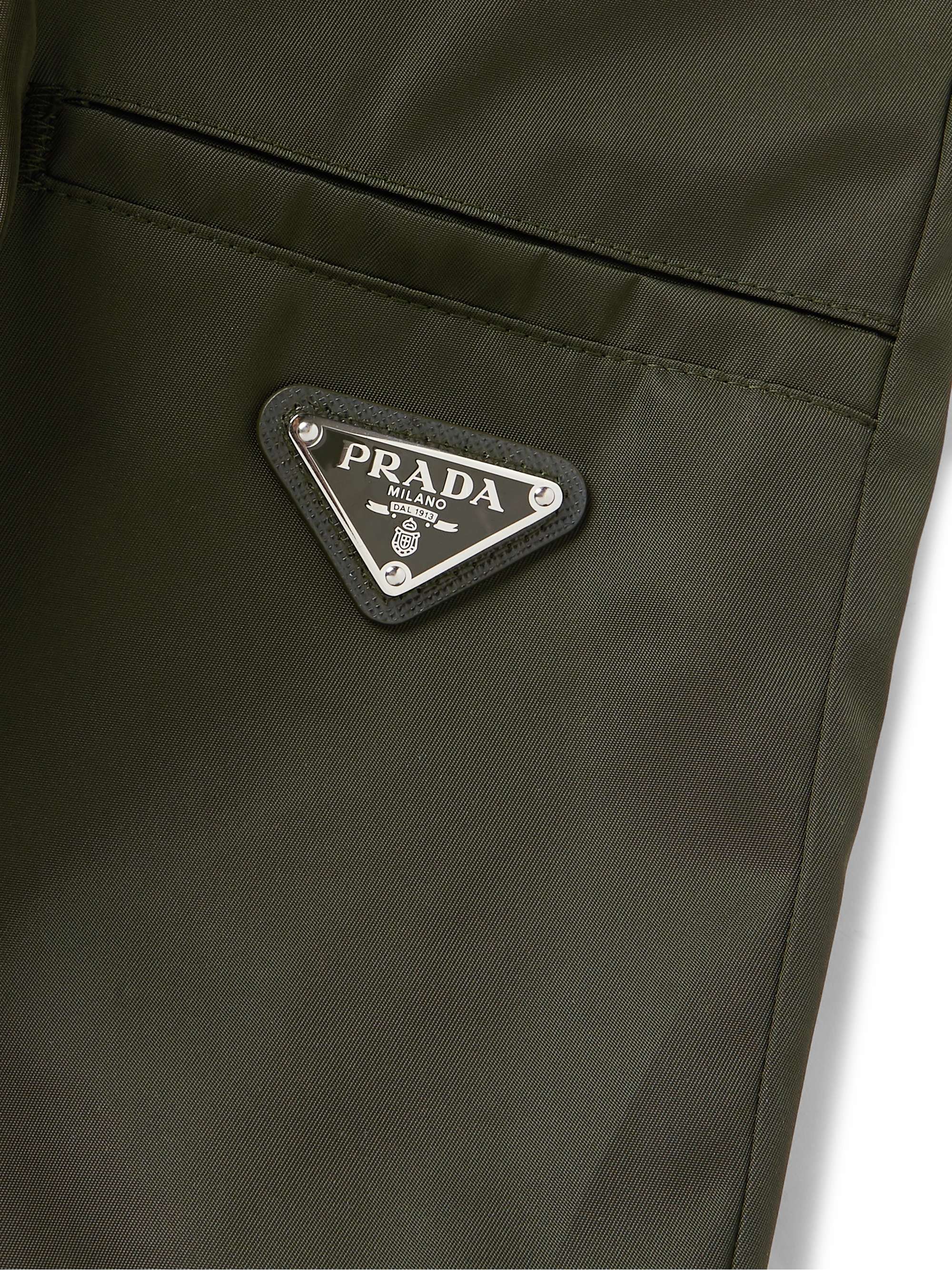 PRADA Logo-Appliquéd Nylon-Gabardine Shorts