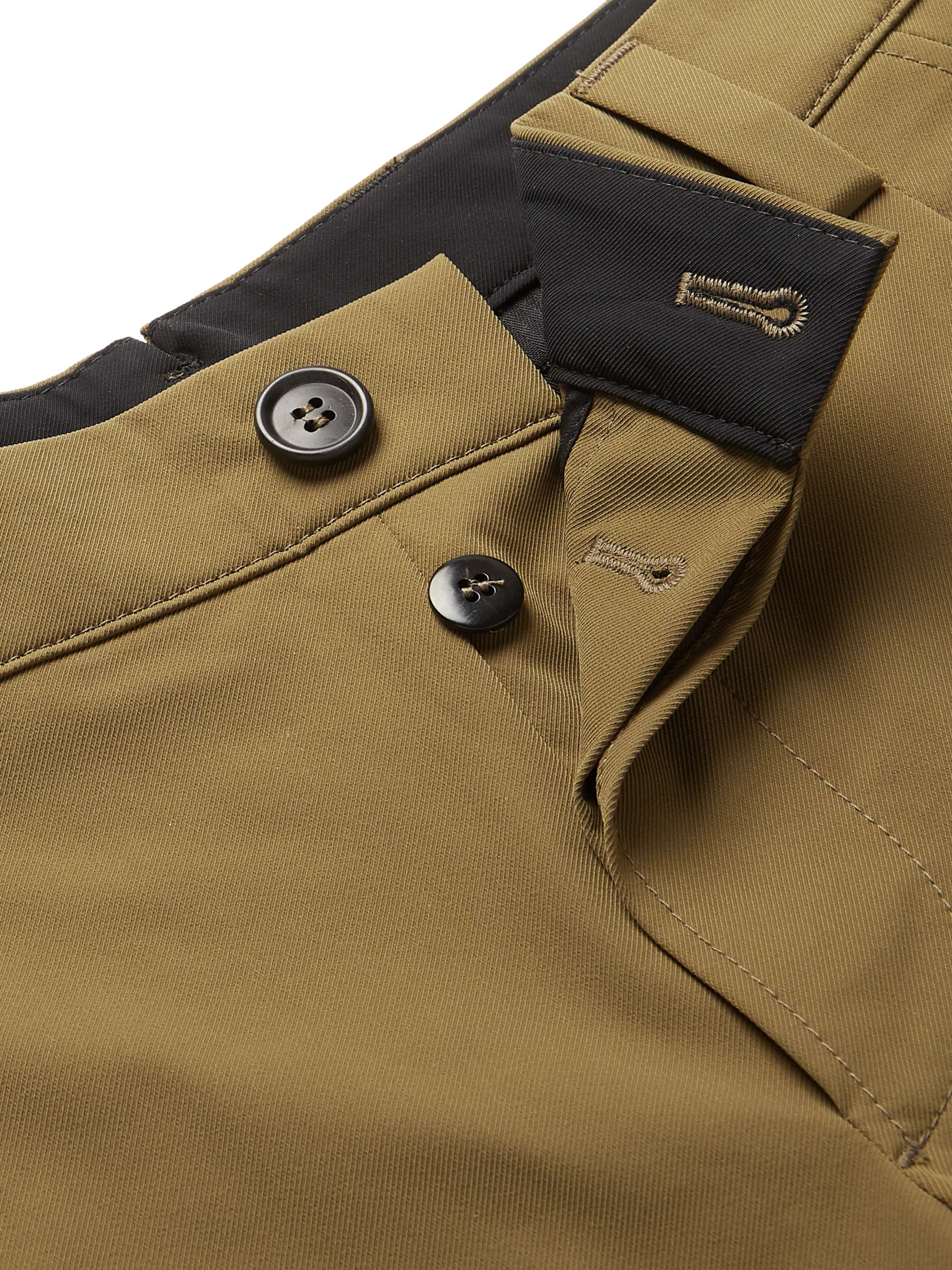 PRADA Slim-Fit Tapered Pleated Tech-Twill Cargo Trousers
