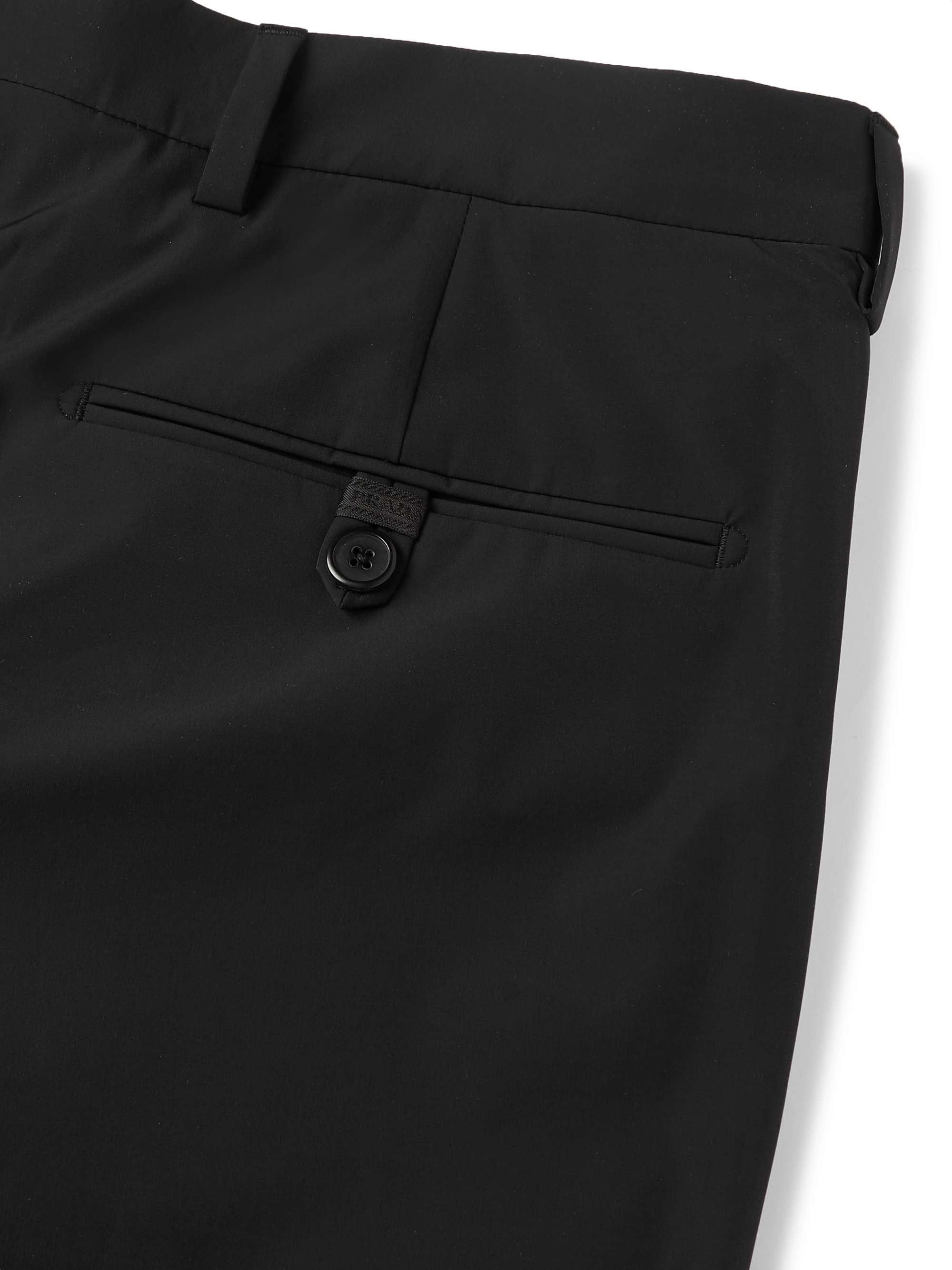 PRADA Black Slim-Fit Stretch-Nylon Trousers