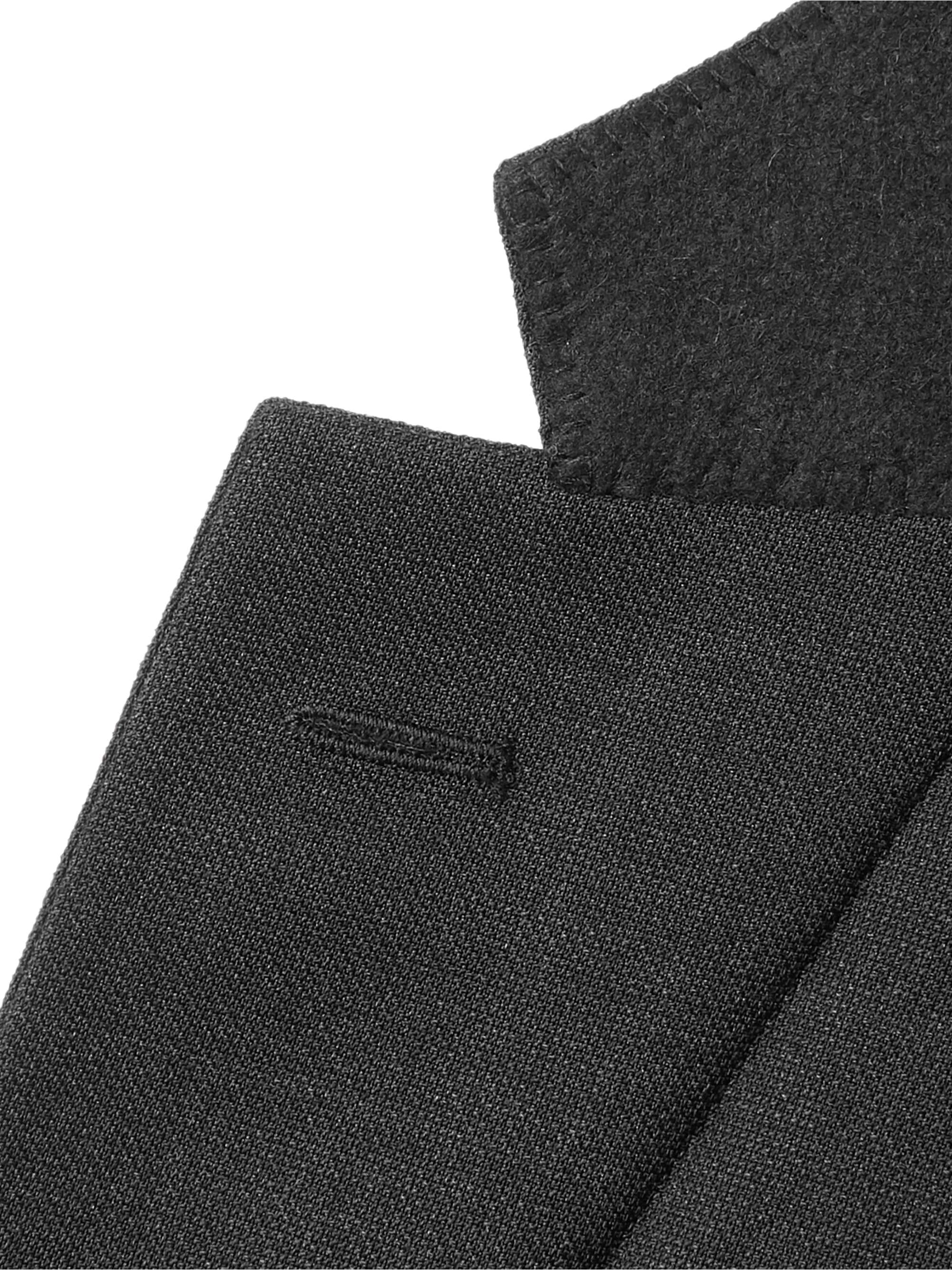 PRADA Anthracite Slim-Fit Virgin Wool-Hopsack Suit