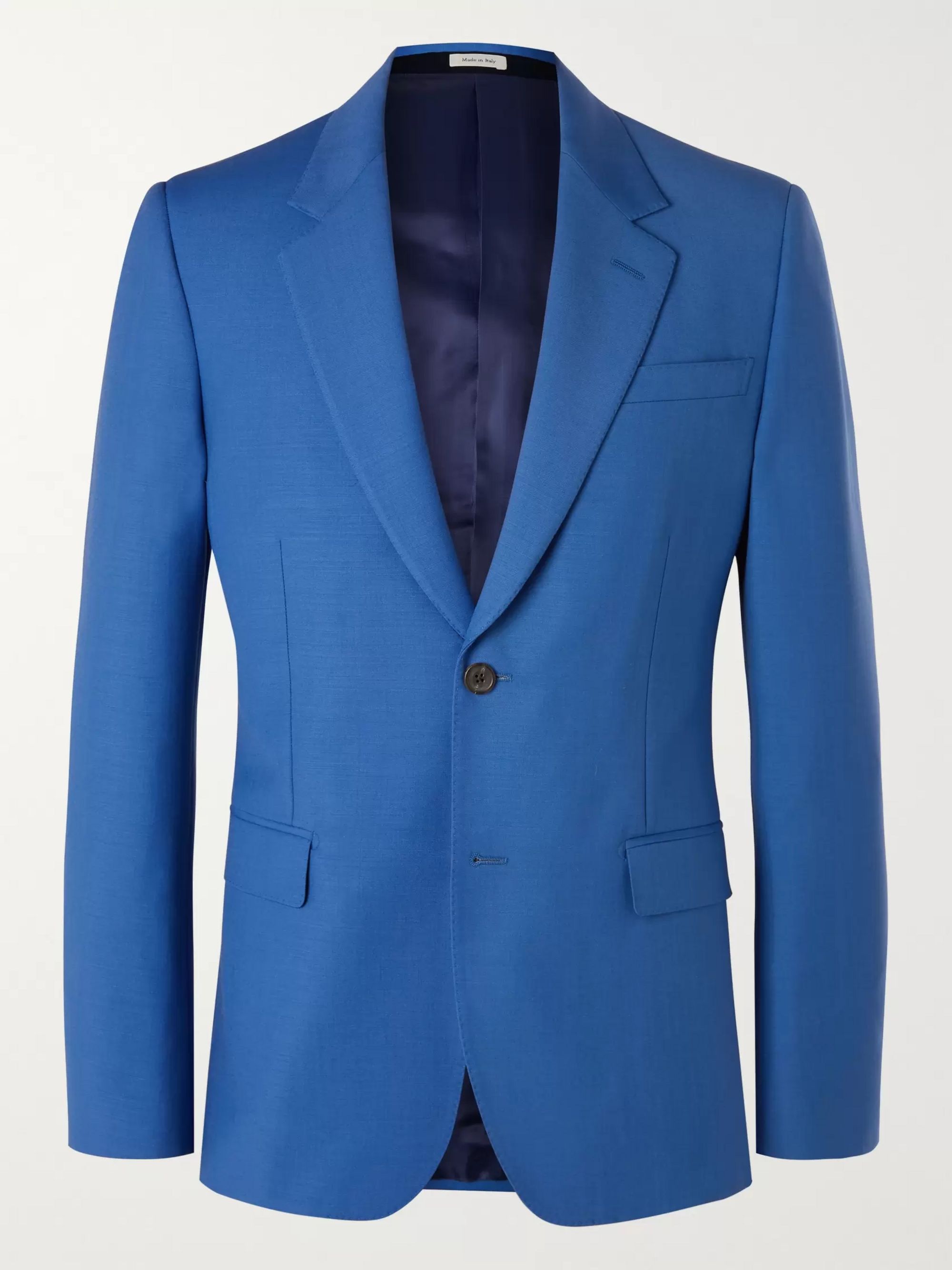 alexander mcqueen blue coat