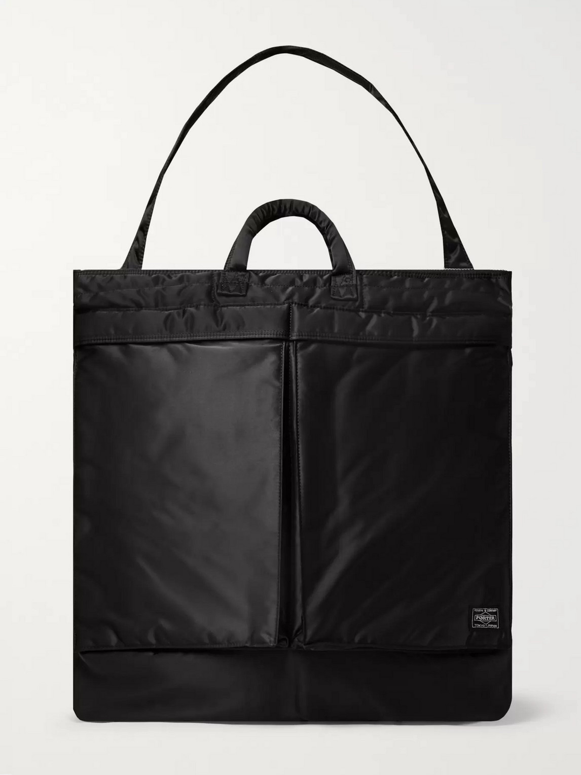 Porter-yoshida & Co Tanker Padded Nylon-blend Tote Bag In Black