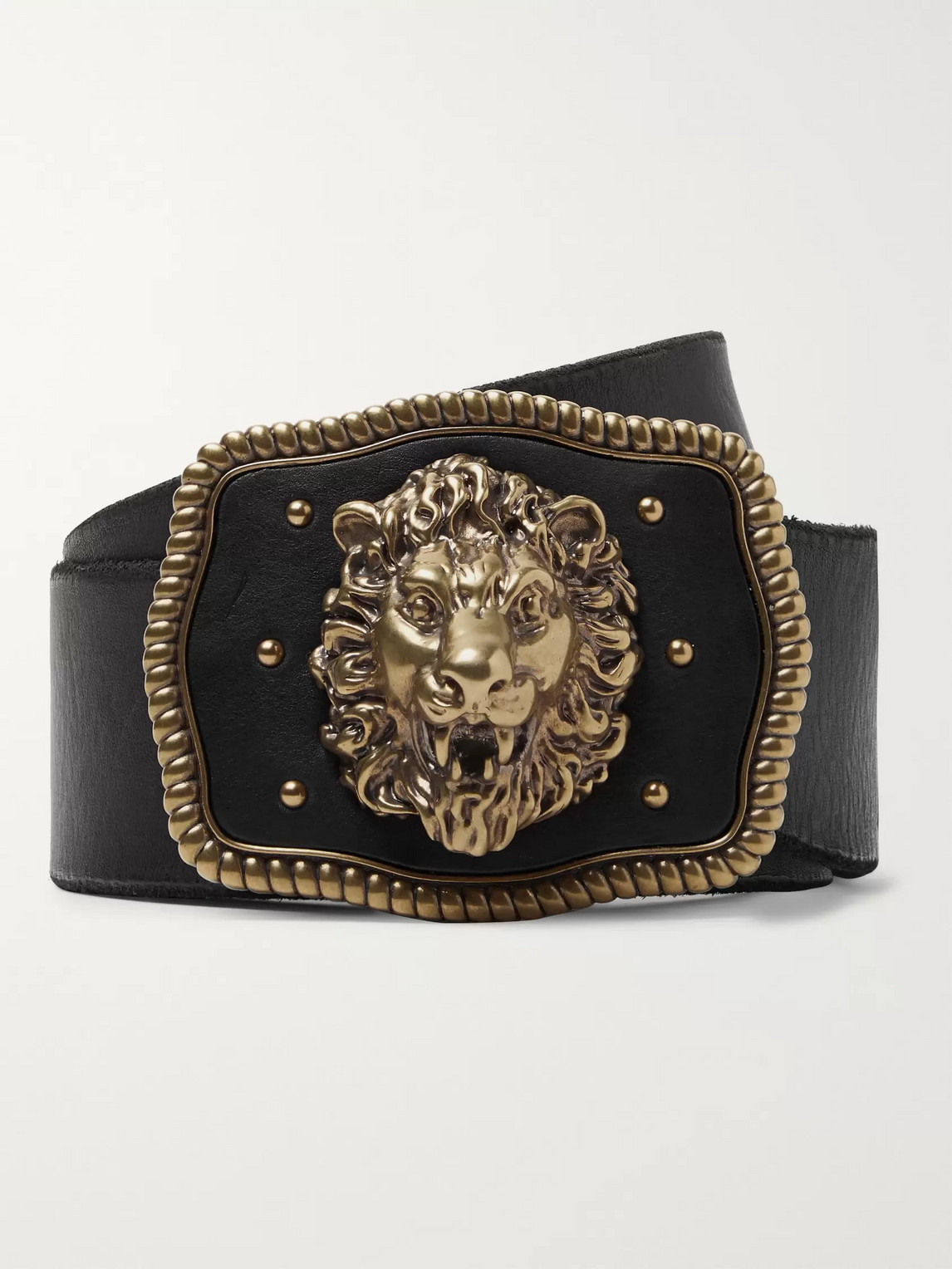 gucci lion head belt